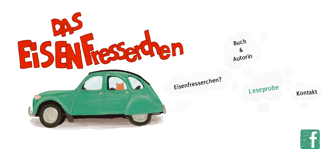 animiertes auto mit eisenfresserchen